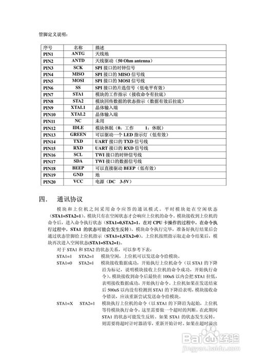 sl 13.56mod su 射頻卡讀寫模塊使用說明書